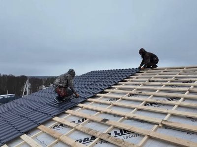 Утепление крыши, монтаж кровли в пгт Колюбакино